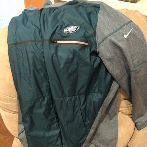 NFL Teal and Gray Philadelphia Eagles Windbreaker Jacket